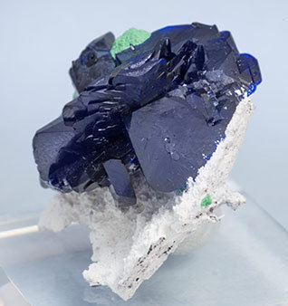 Azurite with Malachite. Side