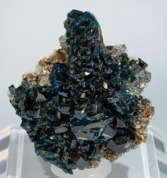 Lazulite with Quartz and Siderite.