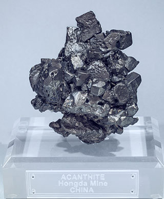 Acanthite with Silver. Front