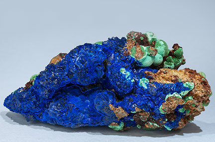 Azurite with Malachite. 