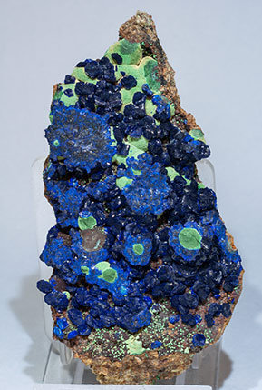 Azurite with Malachite. 