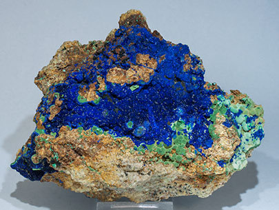 Azurite with Malachite. 