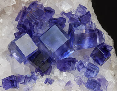 Fluorite with Quartz. 