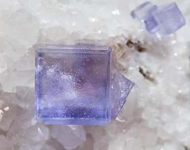 Fluorite with Quartz. 