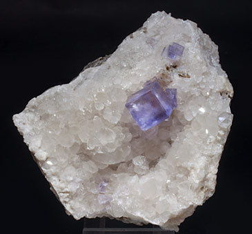 Fluorite with Quartz.