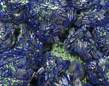 Azurite with Malachite. 