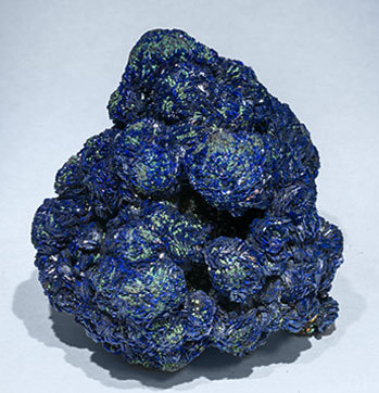 Azurite with Malachite. Side