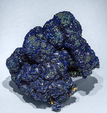 Azurite with Malachite. Side