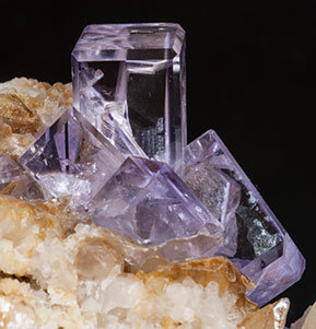 Fluorite with Calcite. 