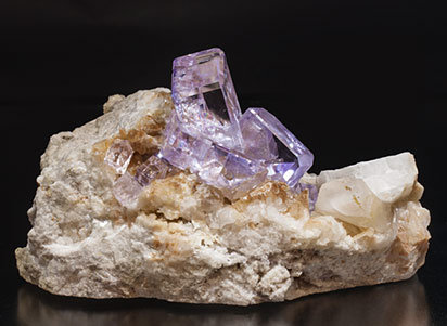 Fluorite with Calcite.