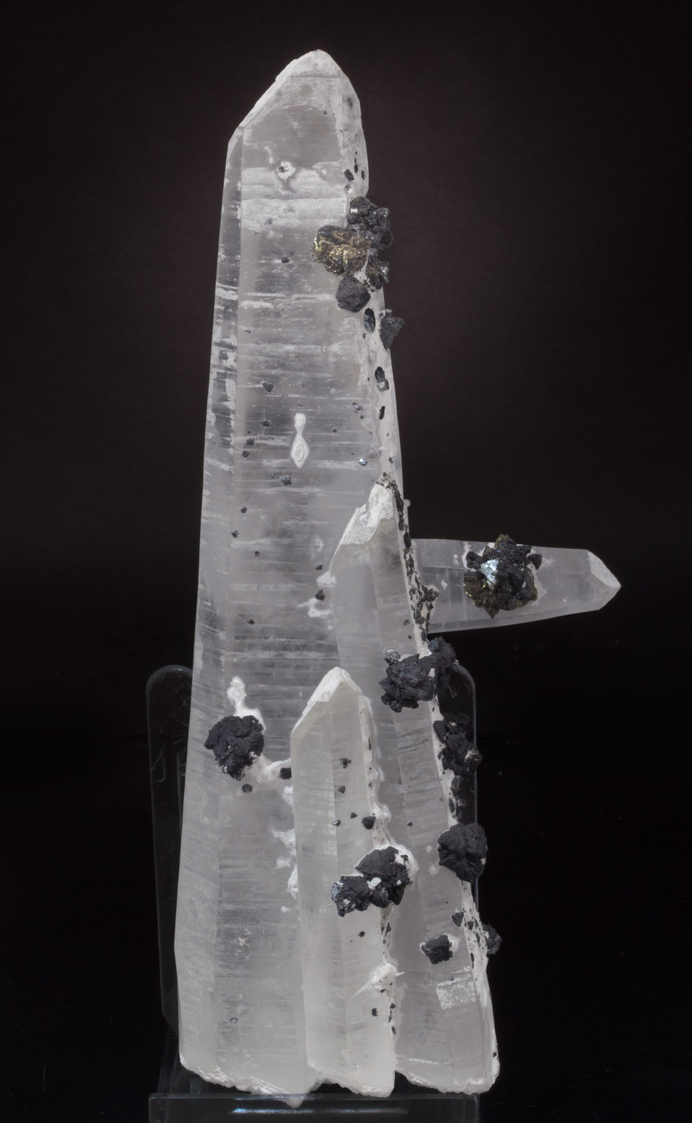 Quartz with Sphalerite and Chalcopyrite Qagan Obo deposit (Rongguan