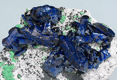 Azurite with Malachite. 