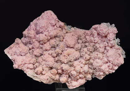 Rhodochrosite with Quartz, Sphalerite and Pyrite. 