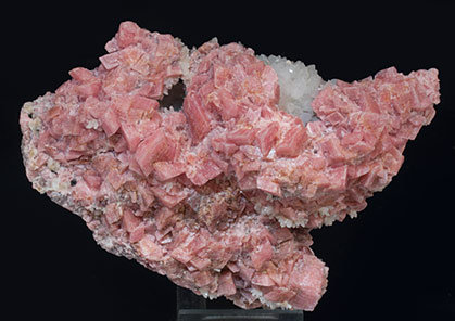 Rhodochrosite with Quartz. 