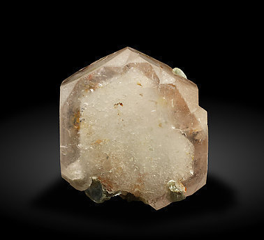 Beryl (variety morganite) with Muscovite. Front