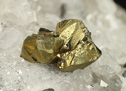 Tetrahedrite (silver rich variety) with Chalcopyrite and Quartz. 