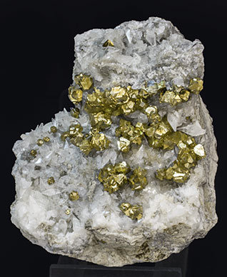 Pyrite with Calcite.