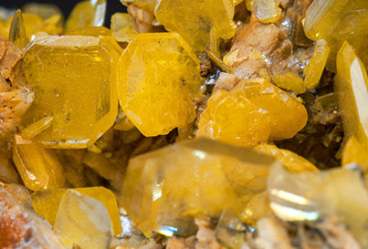 Wulfenite with Dolomite. 