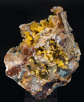 Wulfenite with Dolomite.