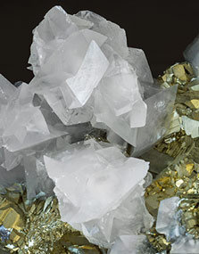 Pyrite with Calcite. 