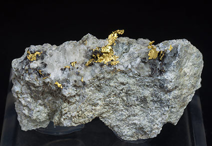 Oro con Esfalerita y Cuarzo. 