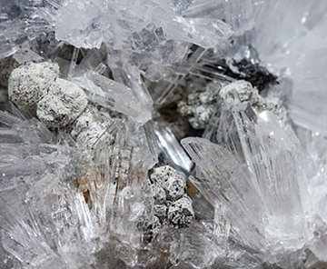 Olshanskyite with Roweite and Andradite. 