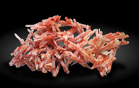 Quartz (variety red quartz) with Quartz.