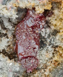 Cinnabar with Quartz. 