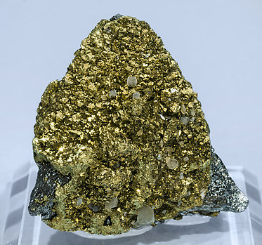 Chalcopyrite coating Tetrahedrite and with Siderite. Front