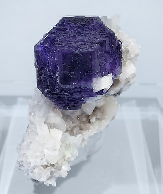 Fluorite with Dolomite and Quartz. 