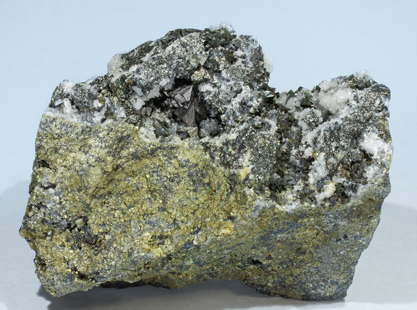 Freibergite with Quartz and Pyrite.