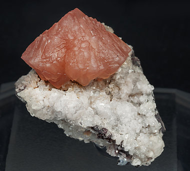 Olmiite with Calcite. bulb light