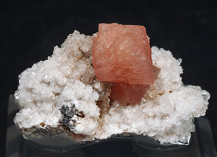 Olmiite with Calcite. bulb light