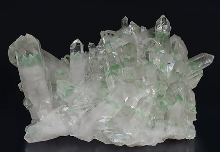 Quartz with Muscovite (variety fuchsite) inclusions.