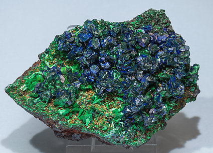 Azurite with Malachite.