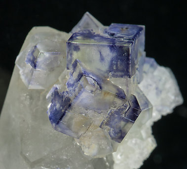 Fluorite with Quartz and Chlorite. 