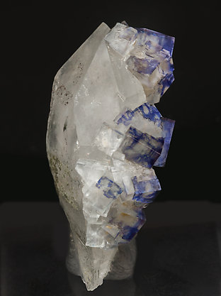 Fluorite with Quartz and Chlorite. Front