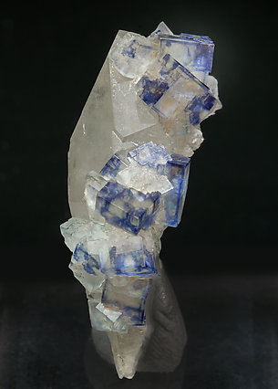 Fluorite with Quartz and Chlorite. Side