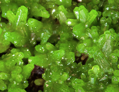 Pyromorphite with Quartz. 