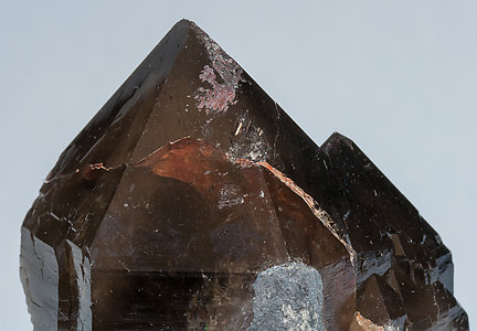 Quartz (variety smoky) with Microcline. 