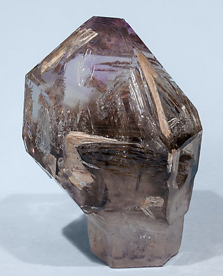 Scepter Quartz (variety amethyst / variety smoky).