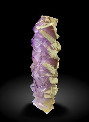 Fluorite with Baryte. Side