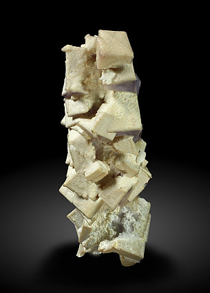 Fluorite with Baryte. Rear