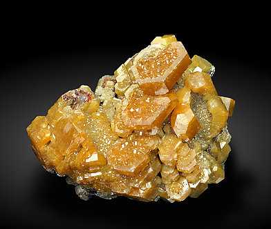 Mimetite with Calcite. Front