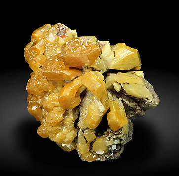 Mimetite with Calcite. Side