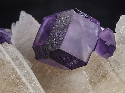 Fluorite with Calcite. 