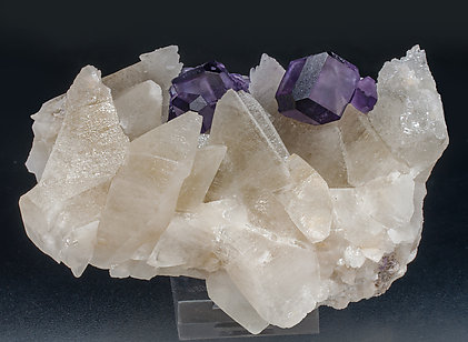 Fluorite with Calcite. 