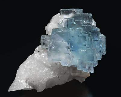 Fluorite with Quartz.