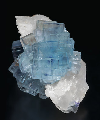 Fluorite with Quartz.