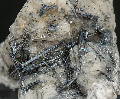 Stibnite on Quartz. 